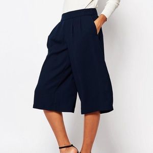 Vero Moda Navy Tailored Culottes ASOS 34